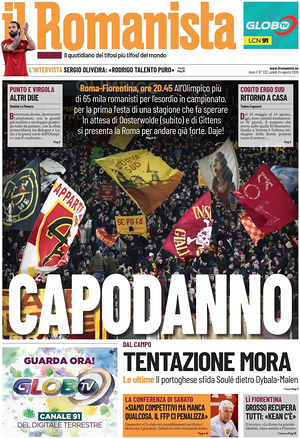 Prima pagina Il Romanista di oggi - Quotidiano sport