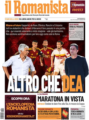 Prima pagina Il Romanista di oggi - Quotidiano sport
