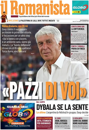 Prima pagina Il Romanista di oggi - Quotidiano sport