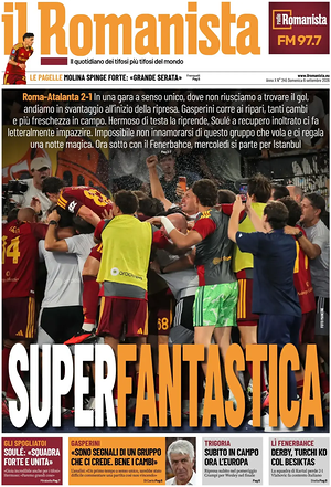 Prima pagina Il Romanista di oggi - Quotidiano sport