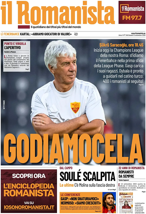 Prima pagina Il Romanista di oggi - Quotidiano sport