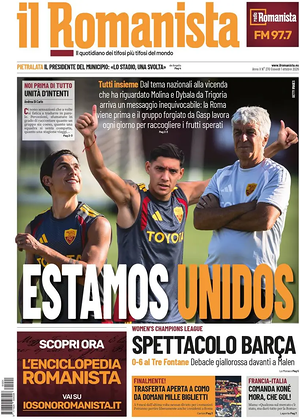 Prima pagina Il Romanista di oggi - Quotidiano sport