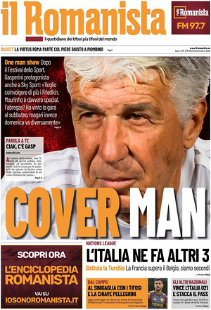 Prima pagina Il Romanista di oggi - Quotidiano sport