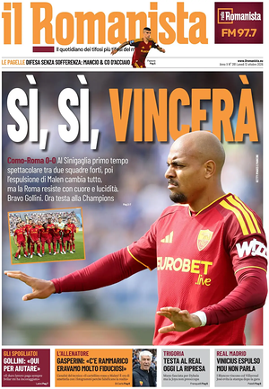Prima pagina Il Romanista di oggi - Quotidiano sport