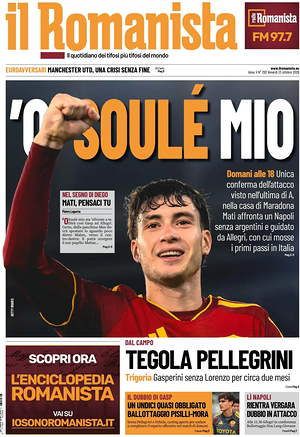 Prima pagina Il Romanista di oggi - Quotidiano sport