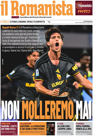 Prima pagina Il Romanista di oggi - Quotidiano sport