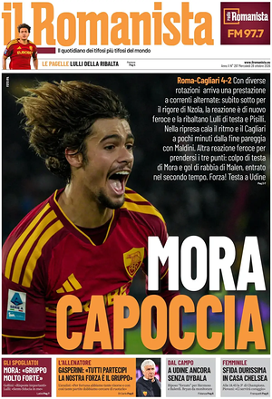 Prima pagina Il Romanista di oggi - Quotidiano sport