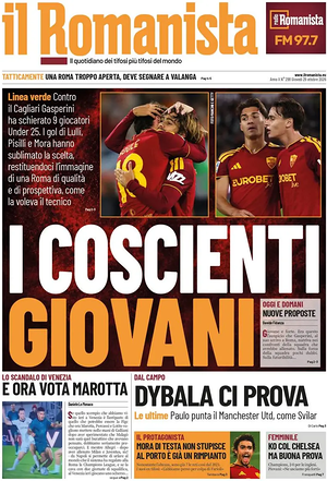Prima pagina Il Romanista di oggi - Quotidiano sport