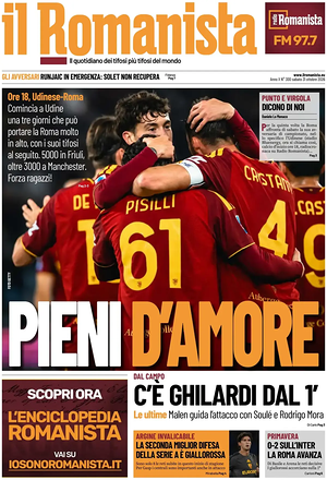 Prima pagina Il Romanista di oggi - Quotidiano sport