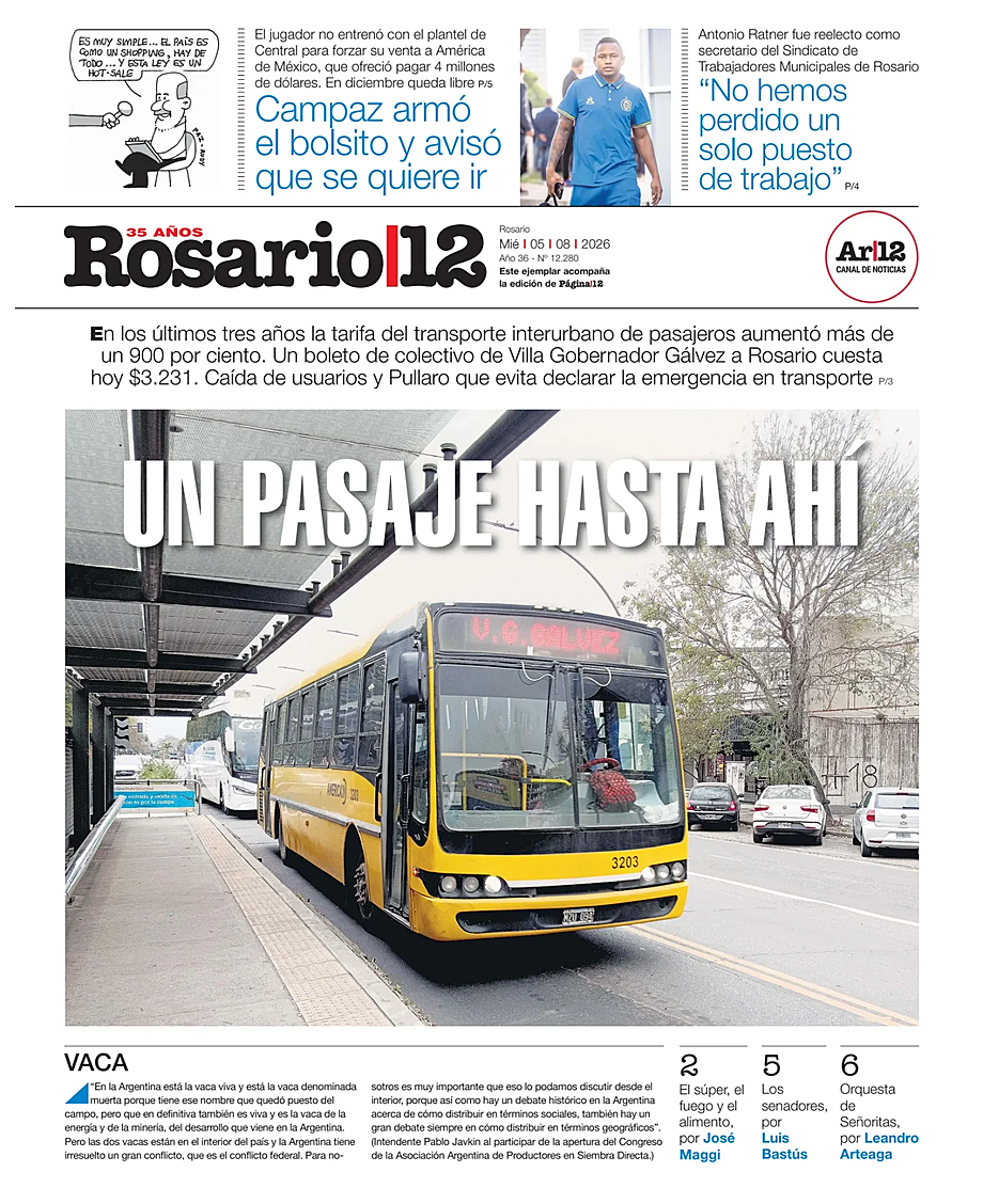 Tapa de Rosario 12 de hoy