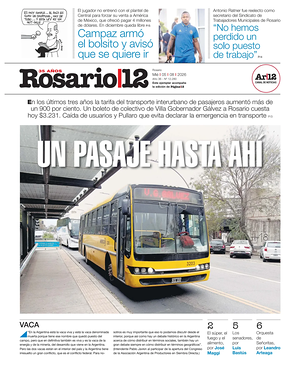 Tapa Rosario 12 de hoy - Diario regionales