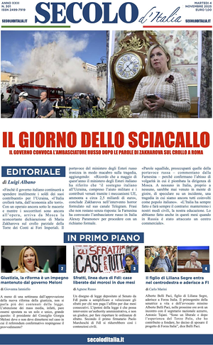 Secolo d'Italia prima pagina