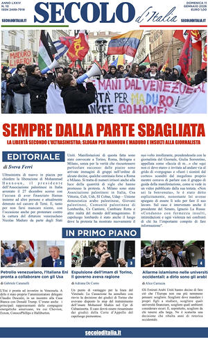 Secolo d'Italia prima pagina