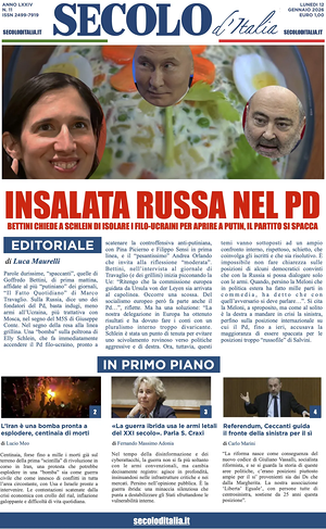 Secolo d'Italia prima pagina