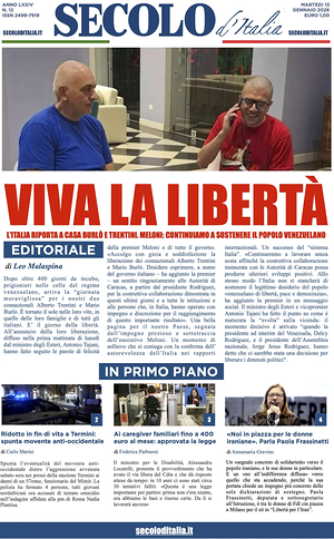 Secolo d'Italia prima pagina
