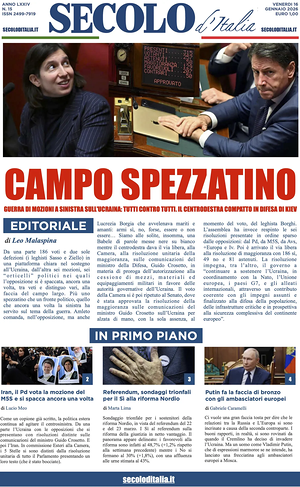 Secolo d'Italia prima pagina