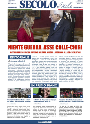 Prima pagina Secolo d'Italia di oggi - Quotidiano nazionale