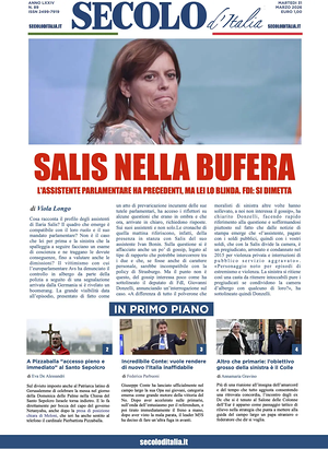 Prima pagina Secolo d'Italia di oggi - Quotidiano nazionale