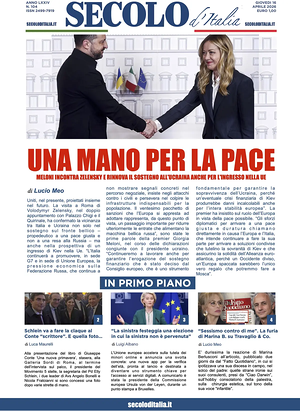 Prima pagina Secolo d'Italia di oggi - Quotidiano nazionale