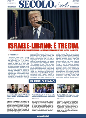 Prima pagina Secolo d'Italia di oggi - Quotidiano nazionale