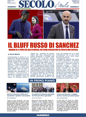 Secolo d'Italia prima pagina