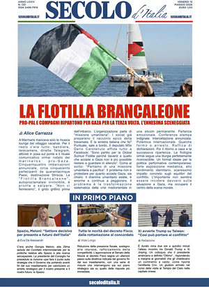 Prima pagina Secolo d'Italia di oggi - Quotidiano nazionale