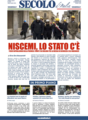 Prima pagina Secolo d'Italia di oggi - Quotidiano nazionale