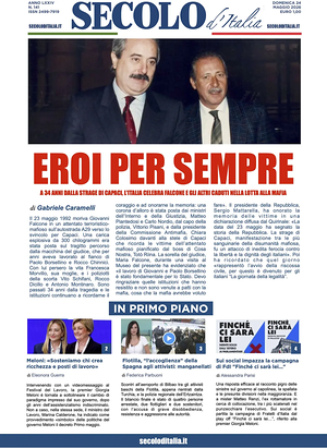 Prima pagina Secolo d'Italia di oggi - Quotidiano nazionale