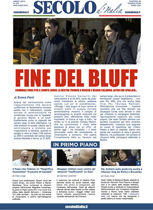 Prima pagina Secolo d'Italia di oggi - Quotidiano nazionale