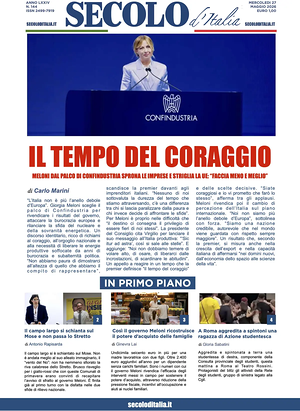 Prima pagina Secolo d'Italia di oggi - Quotidiano nazionale