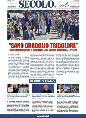Prima pagina Secolo d'Italia di oggi - Quotidiano nazionale