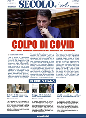 Prima pagina Secolo d'Italia di oggi - Quotidiano nazionale