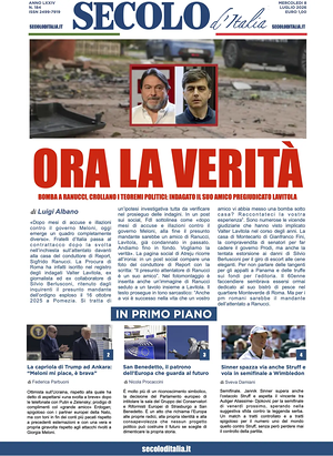 Prima pagina Secolo d'Italia di oggi - Quotidiano nazionale