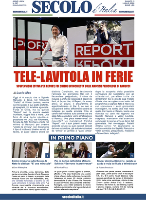 Prima pagina Secolo d'Italia di oggi - Quotidiano nazionale