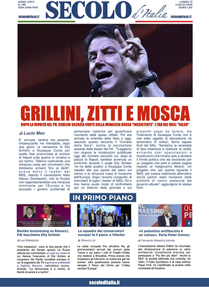 Prima pagina Secolo d'Italia di oggi - Quotidiano nazionale