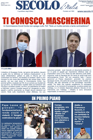 Prima pagina Secolo d'Italia di oggi - Quotidiano nazionale