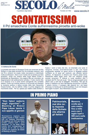 Prima pagina Secolo d'Italia di oggi - Quotidiano nazionale