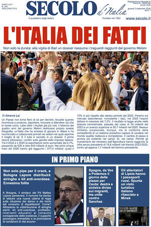 Secolo d'Italia prima pagina