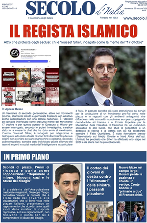Prima pagina Secolo d'Italia di oggi - Quotidiano nazionale