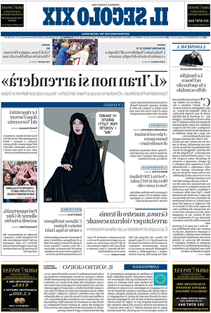 Il Secolo XIX prima pagina