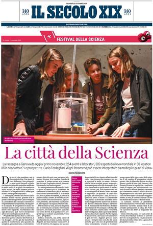 Il Secolo XIX prima pagina