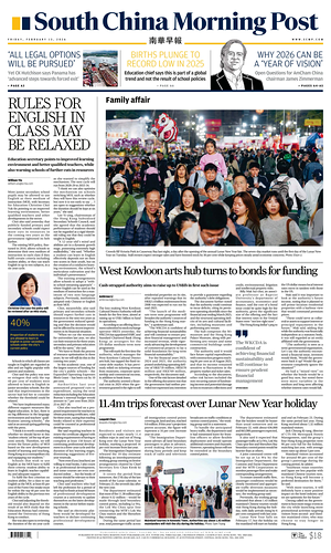 Prima pagina South China Morning Post di oggi - Quotidiano estero