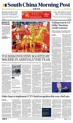 Prima pagina South China Morning Post di oggi - Quotidiano estero