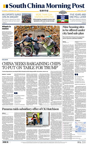 Prima pagina South China Morning Post di oggi - Quotidiano estero