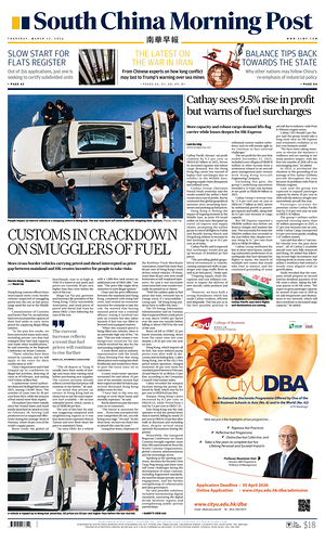 Prima pagina South China Morning Post di oggi - Quotidiano estero