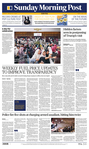 Prima pagina South China Morning Post di oggi - Quotidiano estero