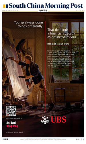Prima pagina South China Morning Post di oggi - Quotidiano estero