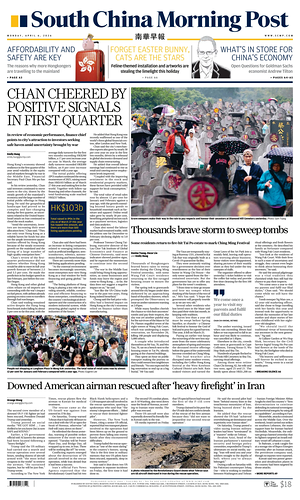 Prima pagina South China Morning Post di oggi - Quotidiano estero