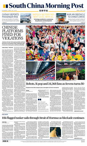 Prima pagina South China Morning Post di oggi - Quotidiano estero