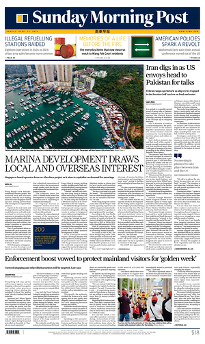 Prima pagina South China Morning Post di oggi - Quotidiano estero